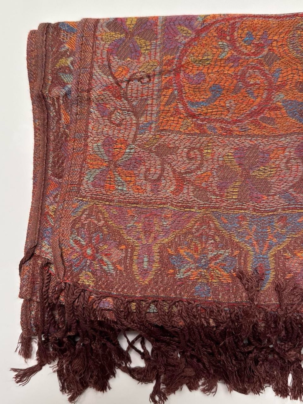 New | Limited Edition: Brown Multicolor Pashmina Shawl